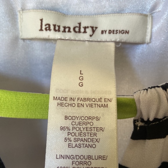 Striped maxi dress size large laundry by design - Picture 3 of 4